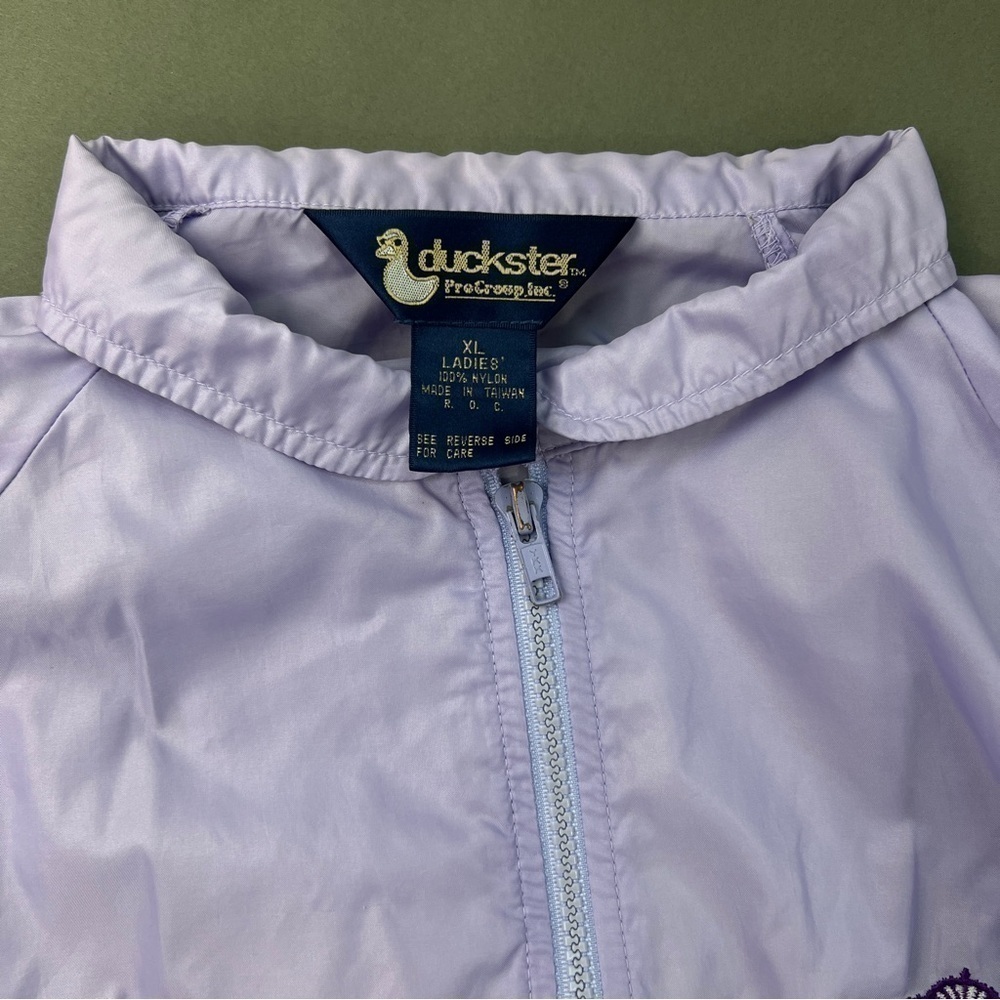 1980s Vintage Pastel Purple Zip Up Jacket - Picture 11 of 13